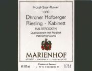 Marienhof_Dhroner Hofberger_kab ½trk 1989